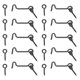 thumbnail image 1 of Uxcell 10-Pack Gancho y Ojo Pestillo para Puerta 2 Pulgadas Pestillo de Acero al Carbono para Puerta de Granero Pestillo de Gancho y Ojo Negro, 1 of 1