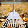 thumbnail image 2 of Yesbay 12 Tines Leaf Rake Tempered Plastic Rake Head Collecting Leaves Debris Garden Tool Lightweight Yard Grass Clean Tool for Gardening Camping, 2 of 7