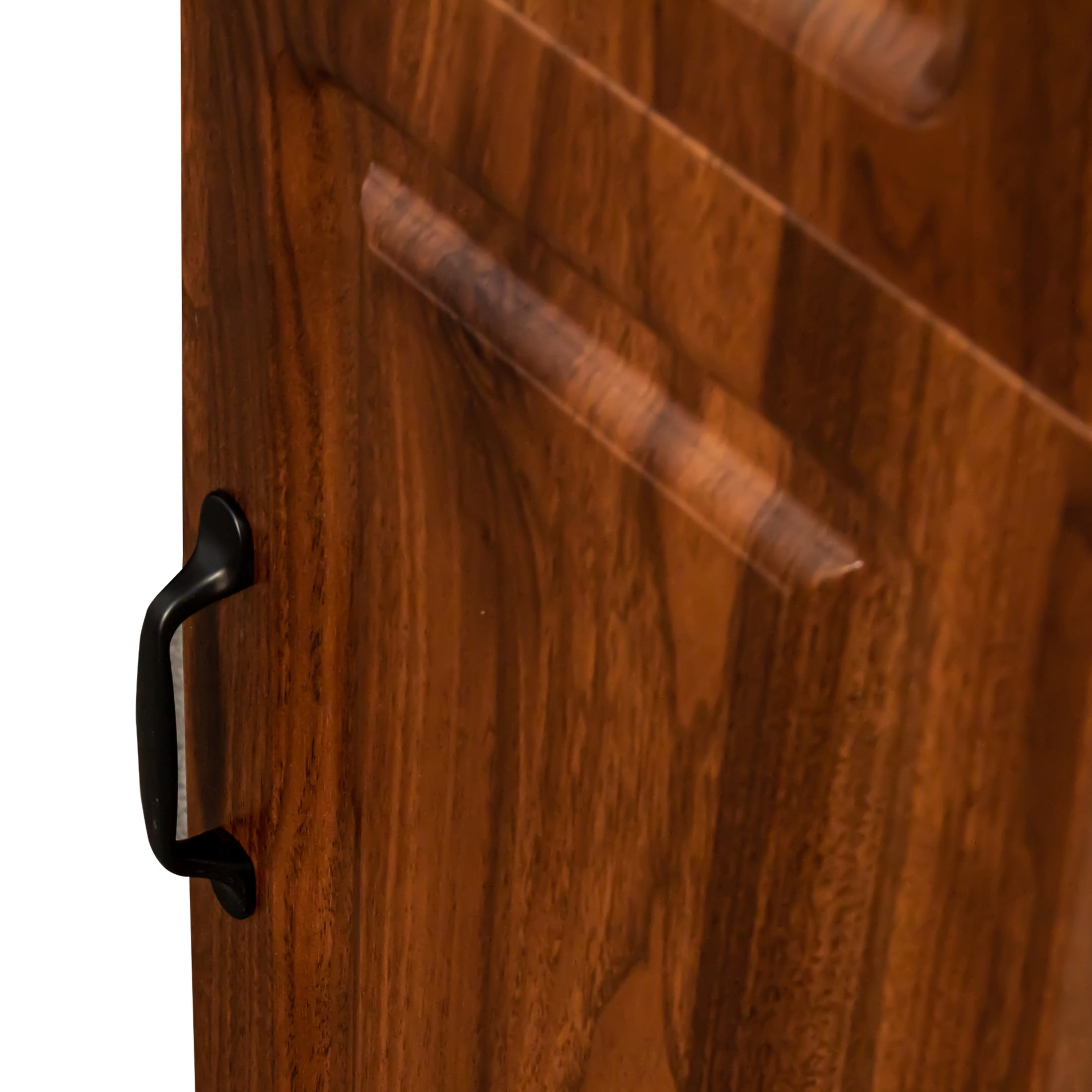 Noble House 55" L-Shaped Corner Computer Desk with Hutch, Storage Cabinets & Bookshelf, Large Workstation, Walnut
