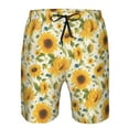thumbnail image 3 of Pofeuu Beautiful Countryside Sunflower Prin Men's Swim Trunks Quick Dry Bathing Suit Swimming Board Shorts Mesh Lining Beach Swimwear-3X-Large, 3 of 6