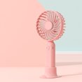 thumbnail image 4 of Tkrady Mini Portable Fan Handheld Fan, 3 Speed USB C Rechargeable Battery Operated Mini Pocket Personal Lash Fan with Lanyard Base Cooling Desk Fan for Kids Girls Women Travel Indoor Outdoor Pink, 4 of 6