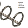 thumbnail image 4 of Unique Bargains 0.63' Dia. 3 Circle Detachable Metal Binder Rings Loose Leaf Rings, Dark Grey 10 Pack, 4 of 6