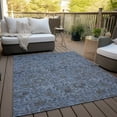 thumbnail image 6 of Addison Rugs Chantille Indoor/Outdoor Transitional Floral Blue Washable Rectangle Rug, 3' x 5', 6 of 6