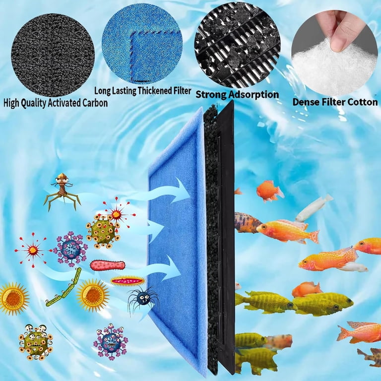 Replacement Aquarium Carbon Filter Cartridge For Whisper Power Filter 10, E, J
