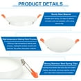 thumbnail image 4 of Uxcell 5Pcs 210mm/8.3" Diameter Metal Ceiling Hole Cover Plate, Downlight Hole Trim Wall Mount Decorative Cap Access Panel for 6.3-7.9inch Round Ceiling and Wall Openings, Matte White, 4 of 7