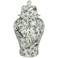 thumbnail image 2 of Dahlia Studios Prentiss 21" High Black and White Ceramic Ginger Jar with Lid, 2 of 9