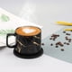 thumbnail image 4 of 4 posavasos para bebidas, posavasos negros para mesa de café, juego de posavasos suaves, posavasos para mesa de centro para bebidas absorbentes, 4 of 5