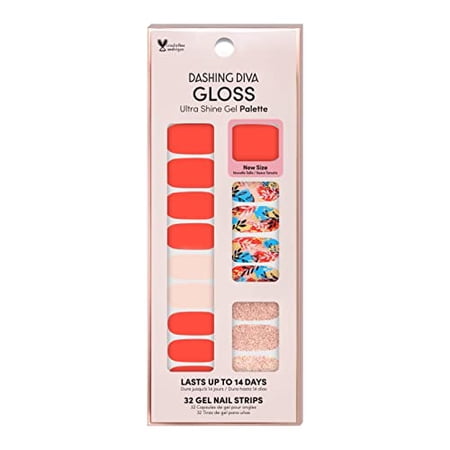 Dashing Diva gloss Nail Strips - Leaf It Be UV Free, chip Resistant