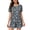 Gray Stars Print, variant on Women's 2 Piece Short Sleeve Pajama Sets Summer Lounge Soft Sleepwear PJs Shorts with Chest Pocket XL Black