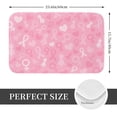 thumbnail image 2 of Sikiie Breast Cancer Awareness Print Flannel Anti-slip Floor Mat 16x24in, Thickened Dustproof Entrance Door Mat Floor Mat for Kitchen, Bathroom, Laundry Room, 2 of 7