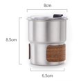 thumbnail image 4 of Hadanceo Camping Water Cup Stainless Steel Vacuum Insulated Tumbler Water Cup Food Grade BPA Free Heat-Resistant Coffee Cup Beer Mug, 4 of 10