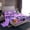 Purple A, variant on Homewish Halloween ABC Print A Bed Sheets,Personalized Monogrammed Gifts Full Size Sheets,4 Pieces,1 Flat Sheet,1 Fitted Sheet and 2 Pillowcases