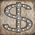 thumbnail image 4 of Jen Killeen 26x26 Black Modern Wood Framed Wall Art Titled - Marquee Symbols III, 4 of 6