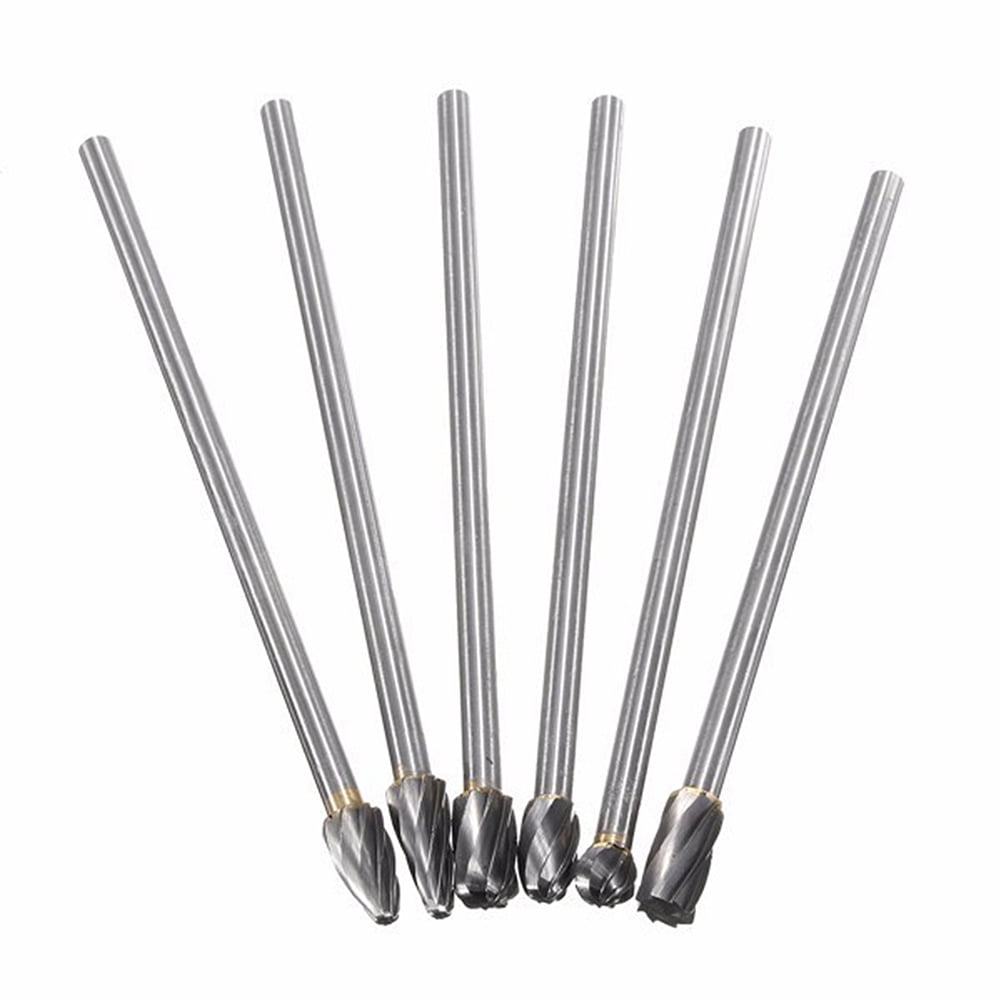 6Pcs 6 x 10MM Tungsten Carbide ALUMINUM CUT Rotary Burr Burs points 6mm shank SE 6Pcs 6 x 10MM Tungsten Carbide ALUMINUM CUT Rotary Burr Burs points 6mm shank SE