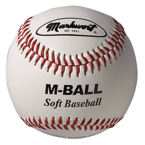 Markwort Soft Lightweight Baseball - 9" - 2.5oz - White (Dozen)