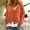 Orange, variant on Womens Sweaters Fall 2024 Clearance Solid Button Down Casual Long Sleeve Cardigans 2024 Ribbed Soft Cardigan Oversized Fall Classic Sweaters Fall Outfits Deals Of the Day