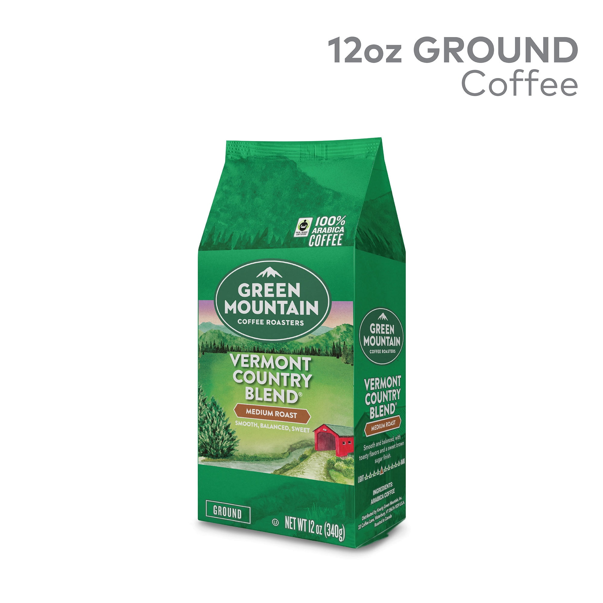 Green Mountain Coffee Roasters Vermont Country Blend, Medium Roast, Ground Coffee, 12 oz