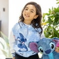 thumbnail image 5 of Disney Stitch Boys Bomber Jackets Tie Dye Graphic Outerwear Varsity Lightweight Sweatshirts Gifts Sizes 6-14, 5 of 12