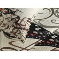 thumbnail image 4 of Ambesonne Brown Quilted Bedspread Set 3 Pcs, Harp Ornament Butterfly, Queen Size, Cream Orange Black, 4 of 5