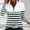 Army Green, variant on QUNYINEY Women Tops Casual Long Sleeve Spring Striped Shirt Quarter Zip Mock Neck Pullover Loose Fit Shirts for Women Trendy
