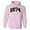 Pink, variant on 1974 College Style Hoodie Sweatshirt Unisex Large White
