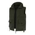 thumbnail image 5 of COSFO Mens Puffer Vest Green Hooded Casual Travel Zip Up Outerwear Loose Fit with Pockets Cotton Sleeveless Men Jacket, 5 of 5