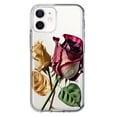 thumbnail image 1 of MUNDAZE Apple iPhone 12 Roses Séchées Rouges et Jaunes Étui de Téléphone Double Couche, 1 of 6