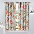 thumbnail image 4 of Floral Print Curtains for Living Room, Boho Paisley Flower Window Treament for Bedroom, Colorful Jacobean Blackout Drapes 2 Panel Sets,55x63 Inch, 4 of 6