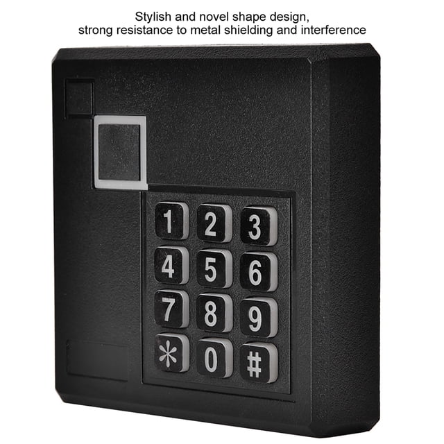 ID Reader, Waterproof Durable Card Reader, Wiegand 26/34 for Home Office Smart Security Access Control