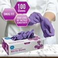 thumbnail image 5 of MEDPRIDE Nitrile Gloves Powder-Free Disposable Gloves – Blue, Large, 100-Pack, Durable Latex Free Non-Slip Hand Protection for Medical, Cleaning & Food Prep, 5 of 7
