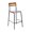 Antique Copper, variant on Flash Furniture Cyprus Contemporary Steel/Wood Slat Back Barstool Black/Antique Copper