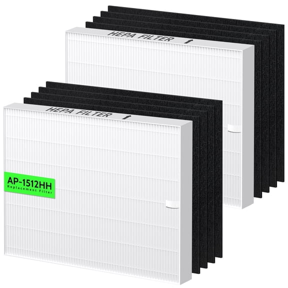 XBGG 2HEPA & 8Carbon Filter AP-1512HH Replacement Filter for Coway Airmega AP-1512HH and 200M Airmega Air Purifier