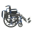 thumbnail image 2 of Fauteuil Roulant Blue Streak avec Accoudoirs Rabattables, Repose-Pieds Surélevés, Siège 20 Pouces", 2 of 5