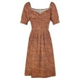 thumbnail image 4 of Brown Brick Wall Sleeveless Dress women's summer dress 2024 elegant party dress for women 2024, 4 of 6