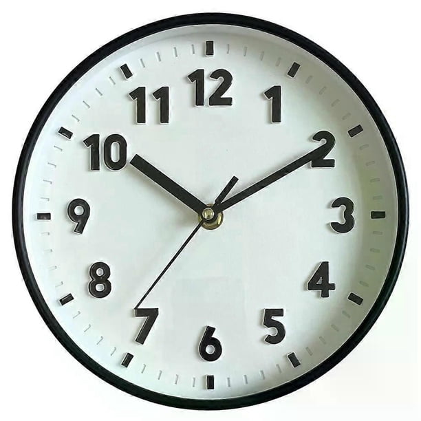 20 cm Tyst Väggklocka Enkel Digital Väggklocka Heminredning Kubisk Digital Klocka Kvarts Väggklocka för Sovrum Sovsal C