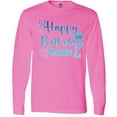 thumbnail image 3 of Inktastic Blue Happy Birthday Daddy Long Sleeve T-Shirt, 3 of 5