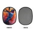 thumbnail image 2 of Pofeuu Vibrant Hummingbird Watercolor Art Print Silicone Pot Mat Mitten With Hanging Loop Heat Resistant Oven Mitts Non-Slip Bbq Baking Smoking Potholders, 2 of 7