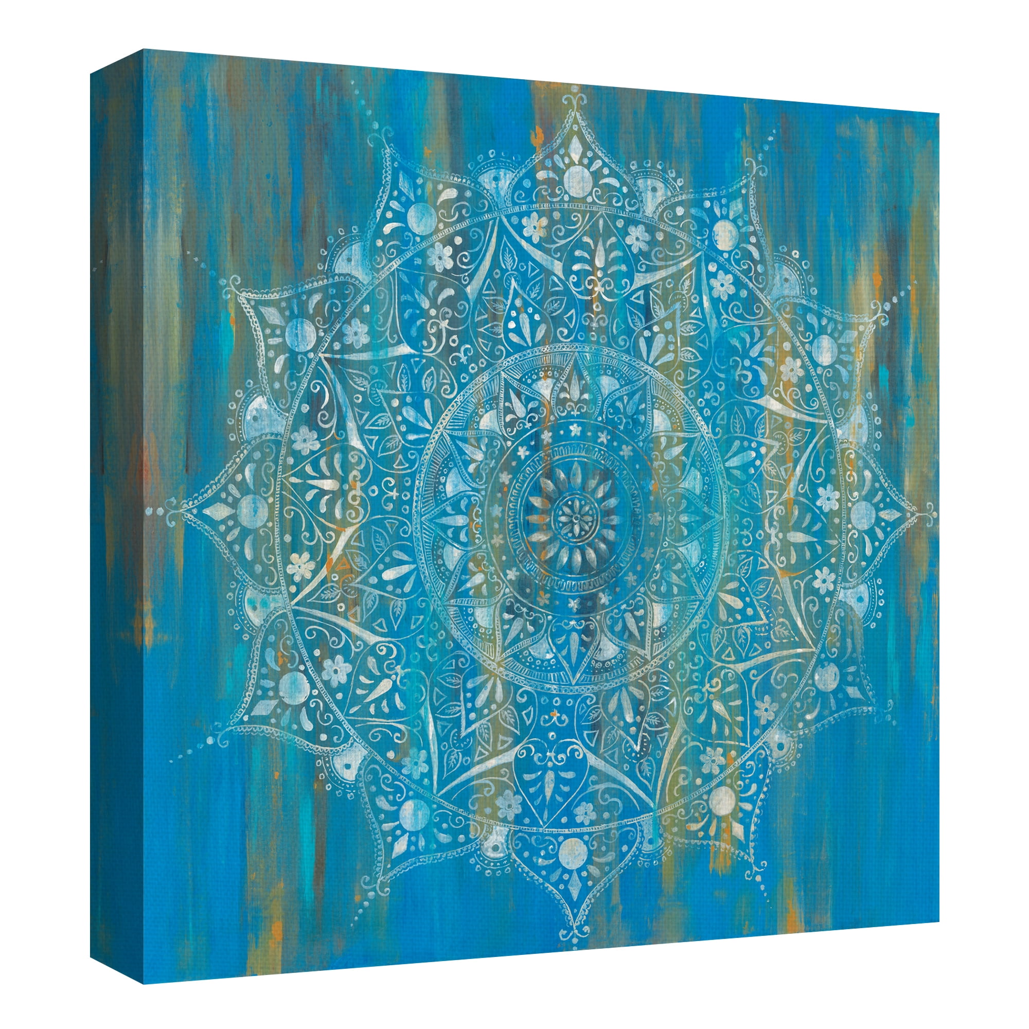 Indigo Mandala by Willowbrook Fine Art Canvas Art Print