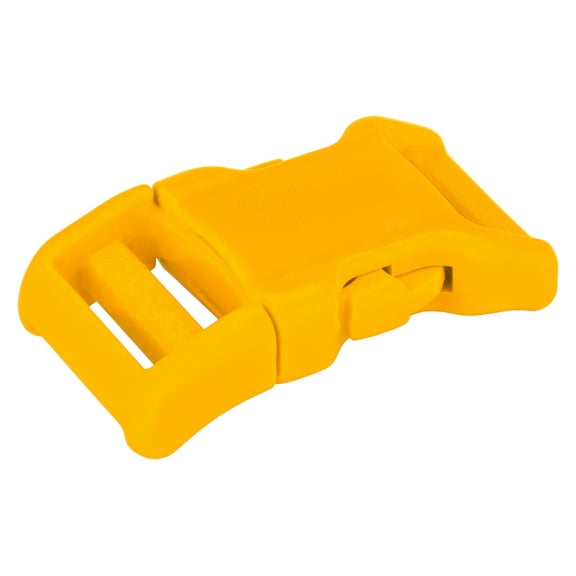 50 - 3/4 inch Yellow YKK Contoured Side Release Plastic Buckle