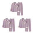 thumbnail image 1 of Guardoinrt Cotton Comfortable Fit Ladies Short Pyjamas Set - Flattering And Various Colors Sexy Soft Ladies Short Pyjamas Sets B6804 XL,1 3Set, 1 of 6
