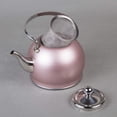 thumbnail image 3 of Creative Home Royal-Tea 1.0 Qt. Stainless Steel Tea Kettle W/Filter & Folding Handle-Rose Gold, 3 of 6