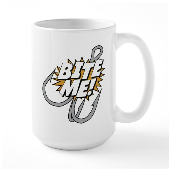 CafePress - Bite Me - 15 oz Ceramic Large White Novelty Mug