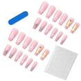 thumbnail image 2 of Neinkie 1 Set Fake Nails Snowflake Pattern Removable Harmless Smooth Surface Easy to Apply Decorative ABS Ultra-Thin Full Cover Fake Nails Manicure Designs Nail Supplies, 2 of 8
