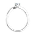 thumbnail image 2 of 1/5 Carat 4-Prong Set Diamond Solitaire Engagement Ring Band in 14K White Gold (Ring Size 9.25), 2 of 4