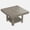 Vintage gray, variant on Space-Saving Modern Square Dining Table – Triangle Legs – Integrated Storage Shelf – Durable MDF & PB Construction – Ideal for Small Kitchens or Dining Areas