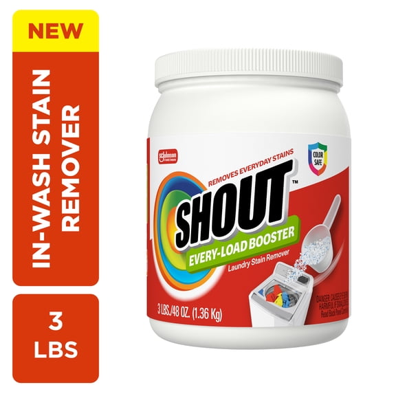 Shout Every Load Booster Laundry Stain Remover Powder, 3 lb