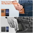 thumbnail image 6 of Allytechgroup Samsung Galaxy A26 5G Case, Shockproof Wallet Phone Case for Samsung Galaxy A26 5G, RFID Blocking PU Leather Flip Folio Cover with Card Slots & Magnetic Closure for Women Men,Brown, 6 of 7
