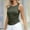 Army Green, variant on Giftesty Tank Tops for Women Summer Women Solid Color Round Neck Pocket Sleeveless Casual Tee Tops Tank