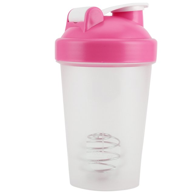 Botella de proteína, botella de batido de 400 ml, botella de plástico para batido de taza de agua para Fitness, logra más