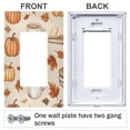 thumbnail image 3 of Yayeee Rocker Switch Wall Plate 2-Gang 4.7"x4.6" Home Decorative Outlet Cover, Fall Mug Pattern, 3 of 6